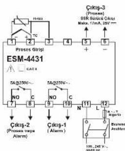 Emko ESM-4431 - Set Değerl Göstergesi: - 1