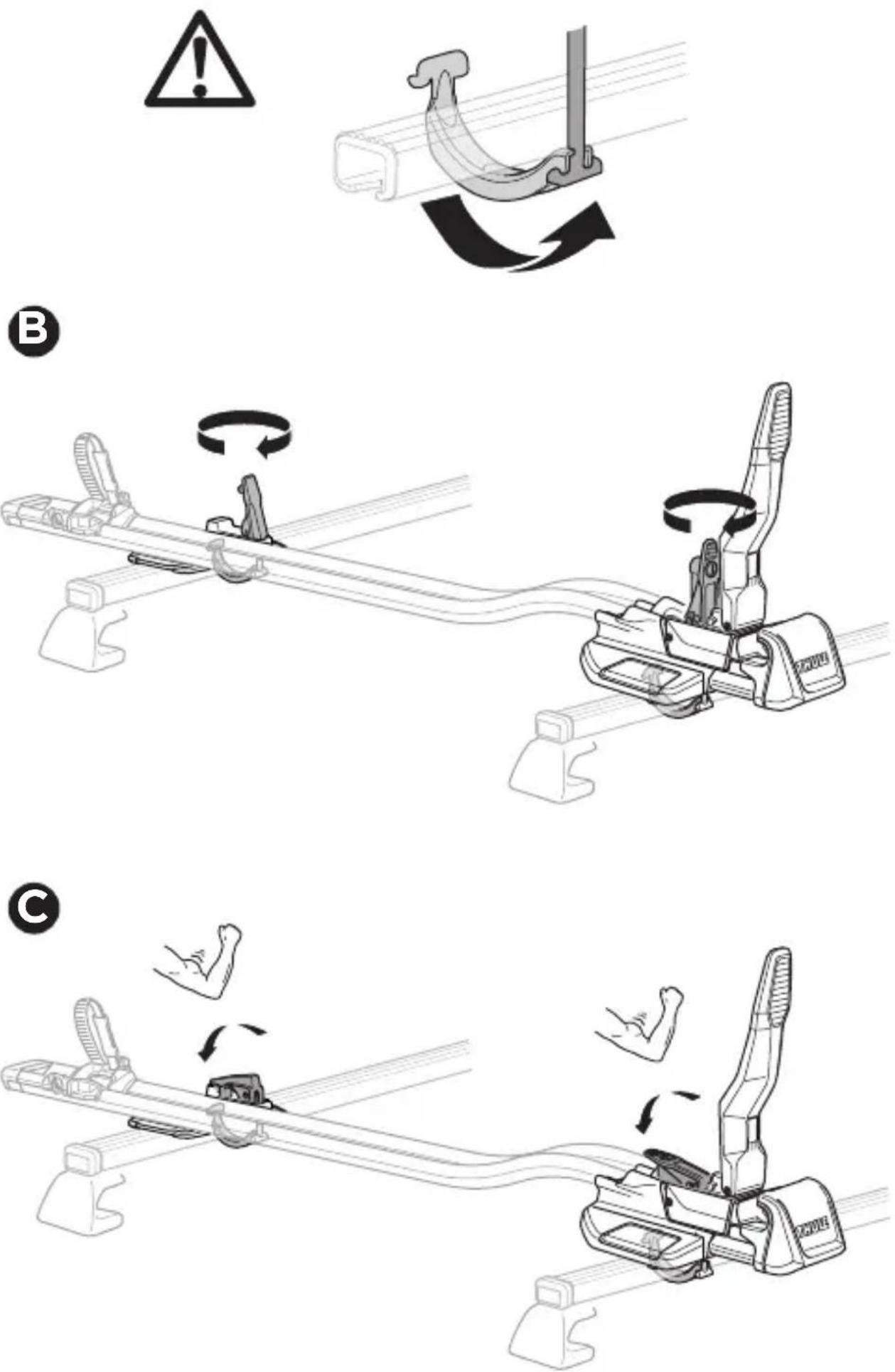 THULE FastRide & TopRide Around-the-bar Adapter 889900 - > Instructions - 26