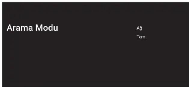 Arama Modu Ağ Tam