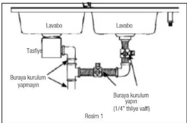 Arçelik 3140 SFC - Sistem tahliyesini bağlama - 3