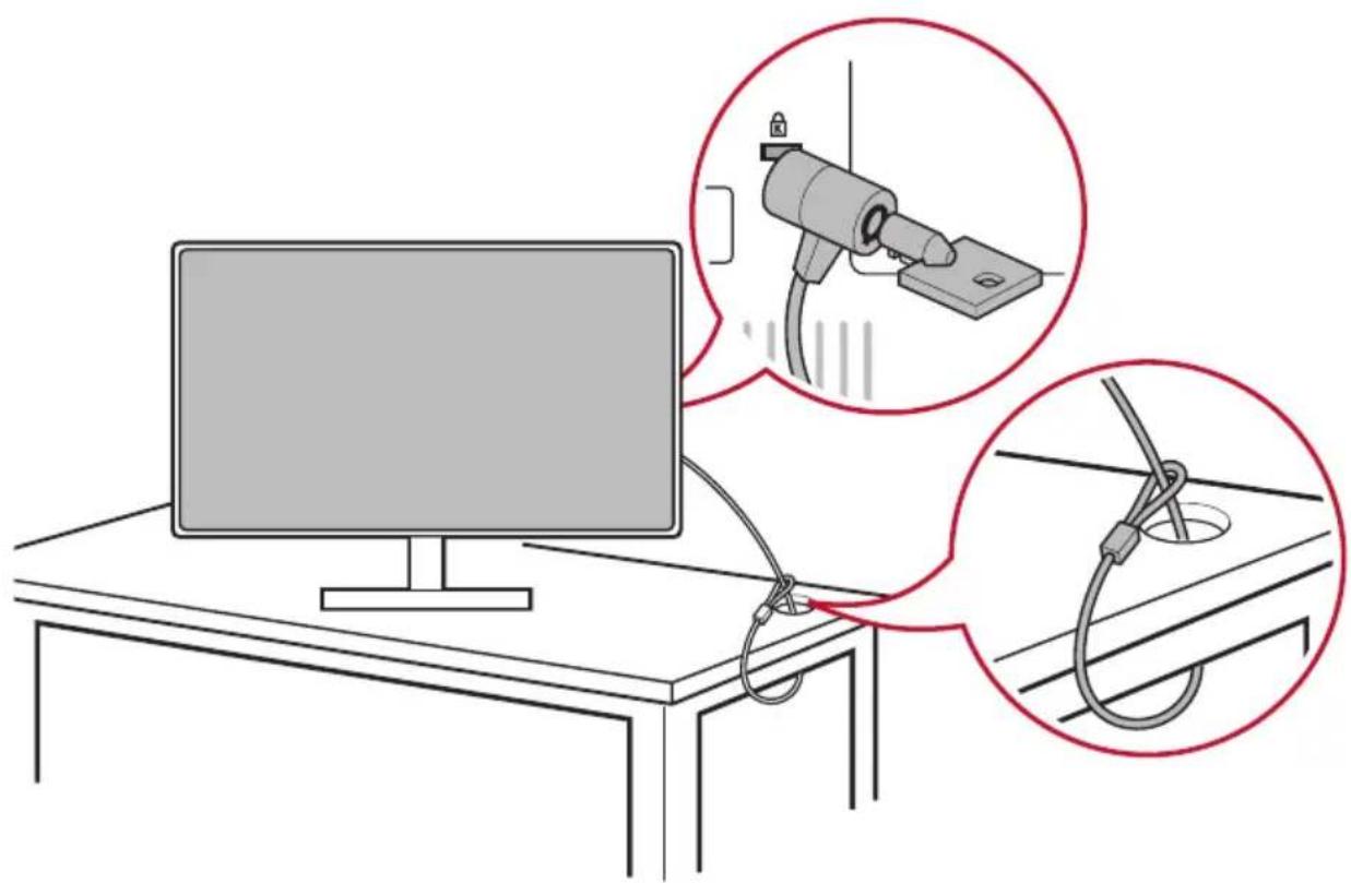 VIEWSONIC VX3217-C-mhd - Kensington Kilidini Kullanma - 1