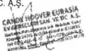 HOOVER NDPH11A2TCBEXS17 - Satılan mala ilişkin olarak düzenlenen faturalar garanti belgesi yerine geçmez. - 1