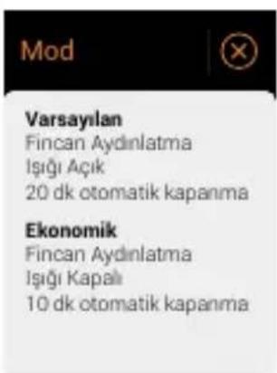Arçelik Imprerium Barista EM 9495 - Mod Seçimi - 2