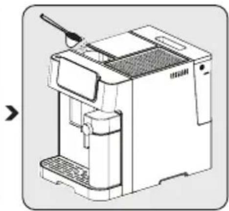Arçelik Imprerium Barista EM 9495 - Önceden öğütülmüş kahve kabının kullanımı - 2