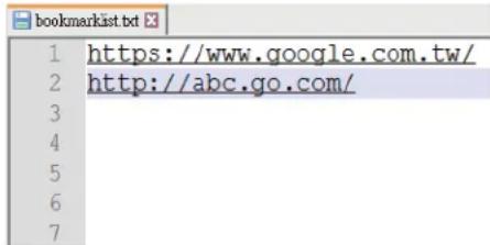 1 https://www.google.com.tw/ 2 http://abc.go.com/