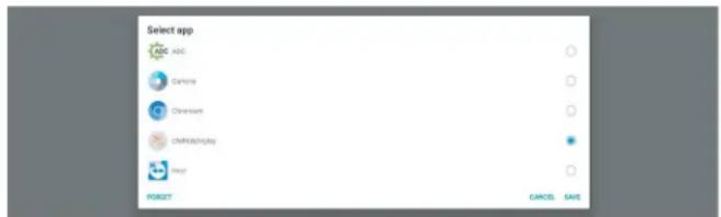 Select app Camera Chromebox Capture FORCET CANCEL SAVE