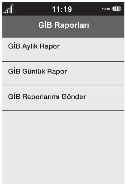 11:19 GİB Raporları GİB Aylık Rapor GİB Günlük Rapor GİB Raporlarını Gönder