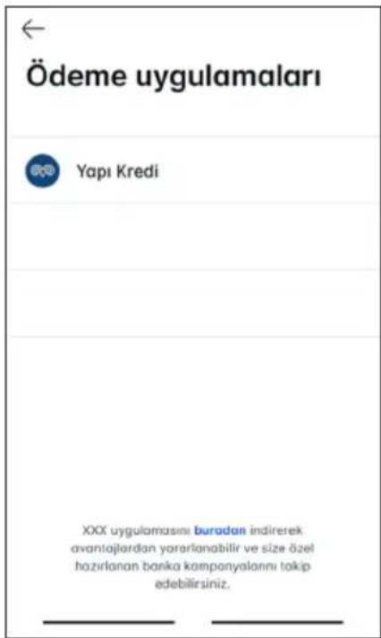 Ödeme uygulamaları Yapı Kredi XXX uygulamasini buradan indirerek avantajlardan yararlanabilir ve size özel hazırlanan banka kompanyalanni takip edebilirsiniz.