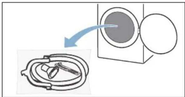 BOSCH WTWH7561TR - Tahliye hortumunu aşağıdaki gibi bağlayınız: - 1