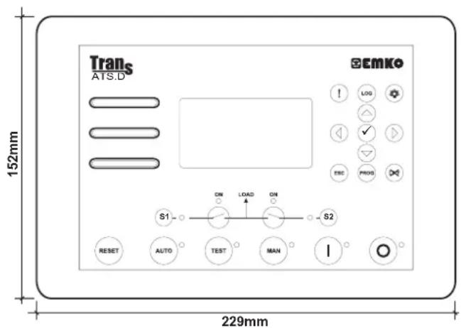 Emko TRANS-ATS.D - Cihazın Panel Üzerine Montajı - 2