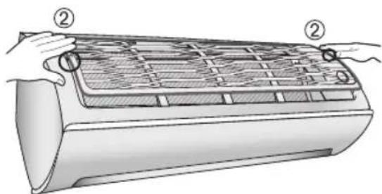 SAMSUNG AR18JSFSCWKXSK - Hava Filtresinin Yeniden Takılması - 2