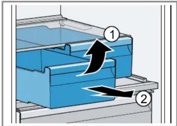 BOSCH KDN76AIE1N - Saklama haznesinin çıkarılması - 1