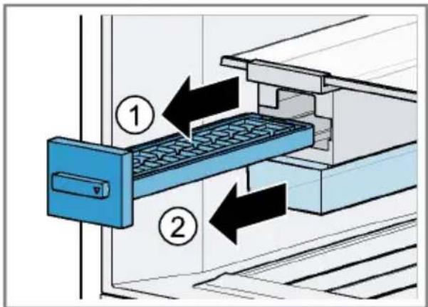 BOSCH KDN76AIE1N - Buz küpü hazırlayıcının çıkarılması - 1