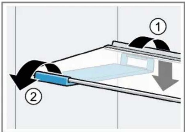 BOSCH KDN76AIE1N - Buz küpü hazırlayıcının çıkarılması - 3
