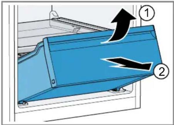 BOSCH KDN76XIE1N - Meyve ve sebze kabının çıkarılması - 1