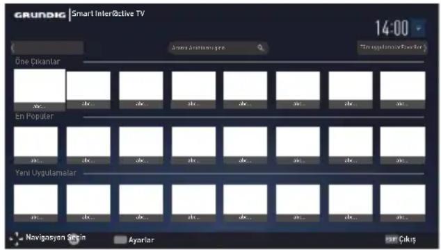 Arçelik A40K 694G HOTEL TV - İnternet uygulamalarını seçme - 1