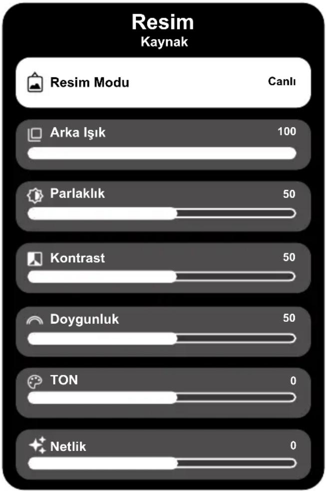 Arçelik A 775 C - Görüntü Ayarları - 1