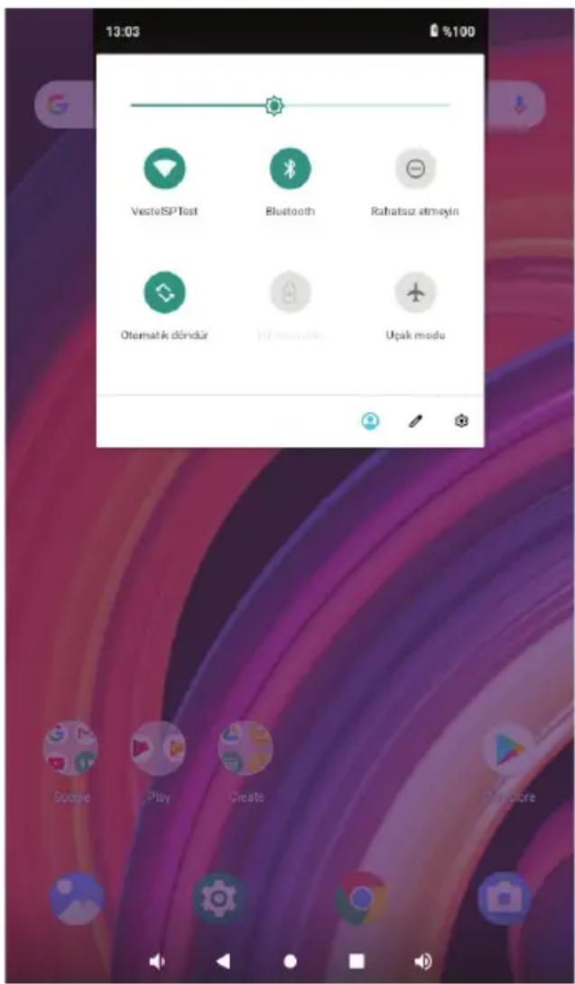 VESTEL V Tab Z1 A - Bildirimler Panelini Kullanma - 1
