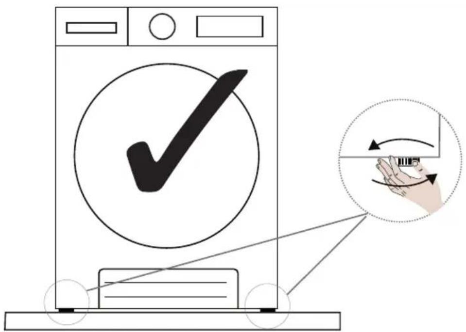 VESTEL KM 76301 - Ayarlanabilir Ayakların Ayarlanması - 1