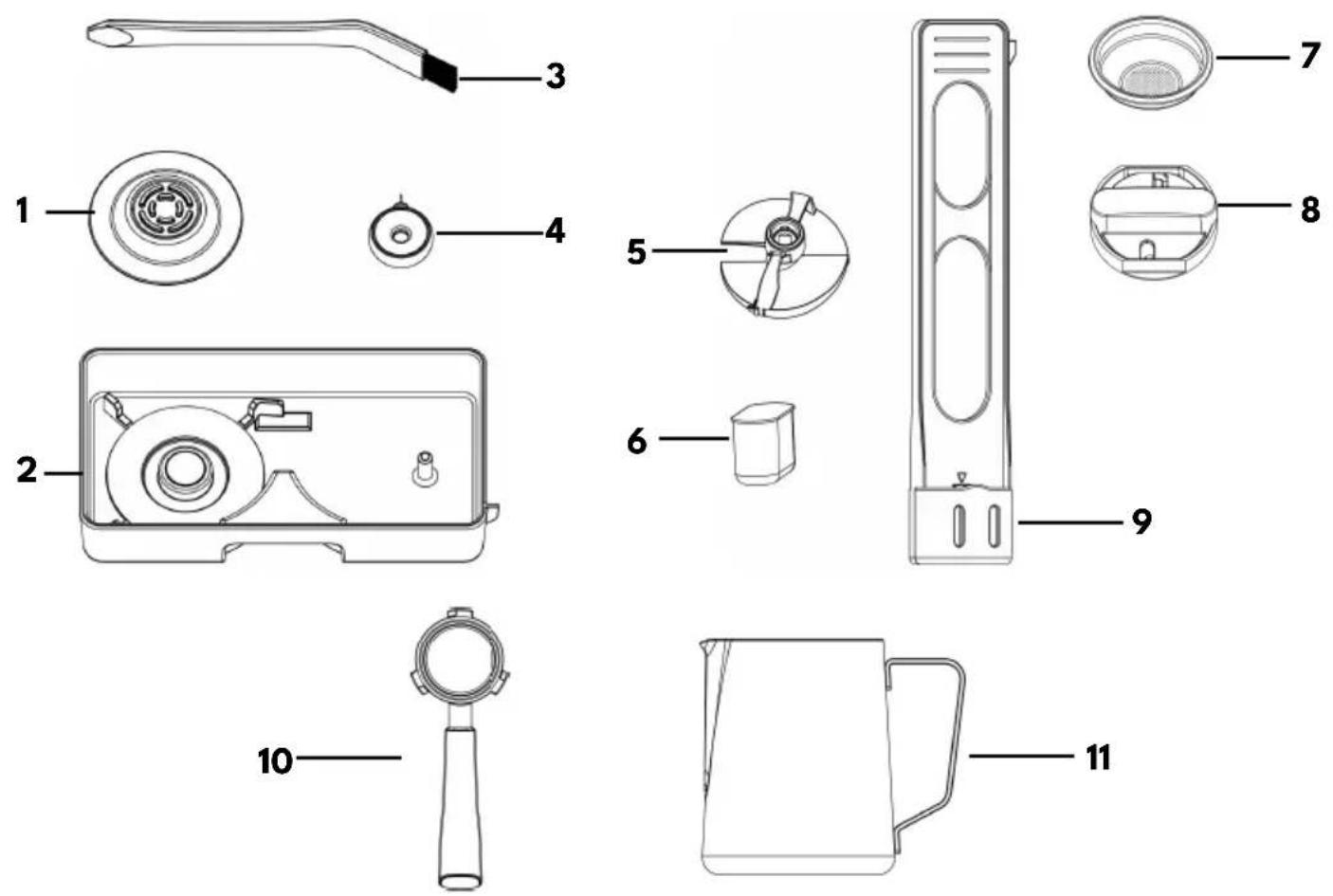 VESTEL Barista Pro Yarı Otomatik - Aksesuarlar - 1