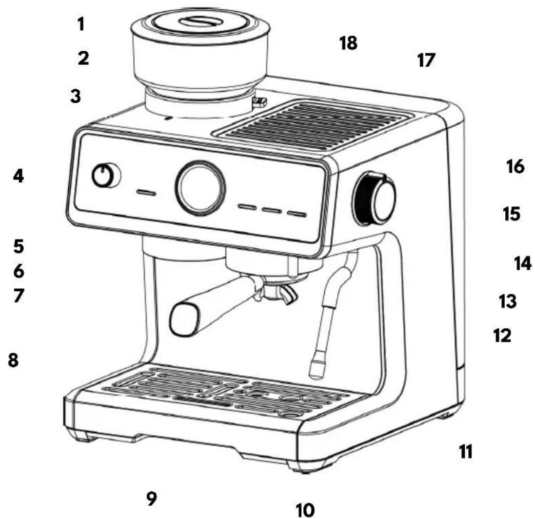 VESTEL Barista Pro Yarı Otomatik - Genel Görünüm - 1