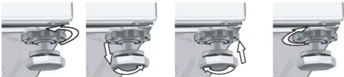 Arçelik 9121 CS - Ayakların ayarlanması - 1