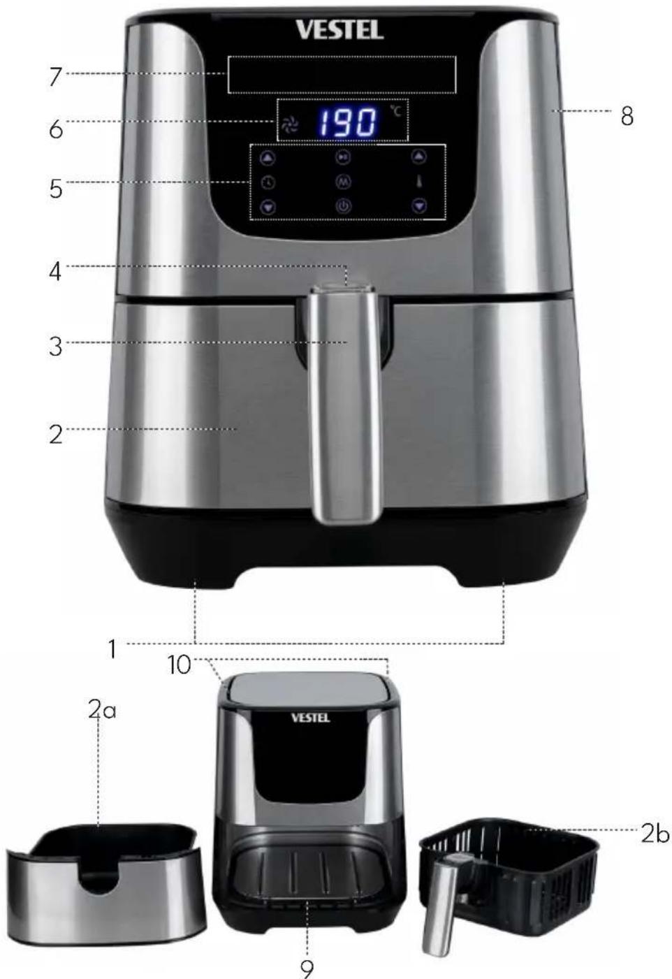 VESTEL LightFry 15 X - Genel Görünüm - 1