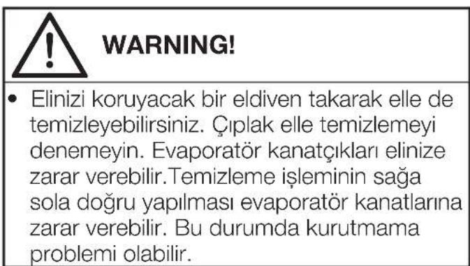 Arçelik 3890 UV - Evaporatörün temizlenmesi - 5