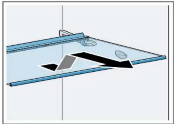 BOSCH KDN86XWE1N - Rafın çıkarılması - 1