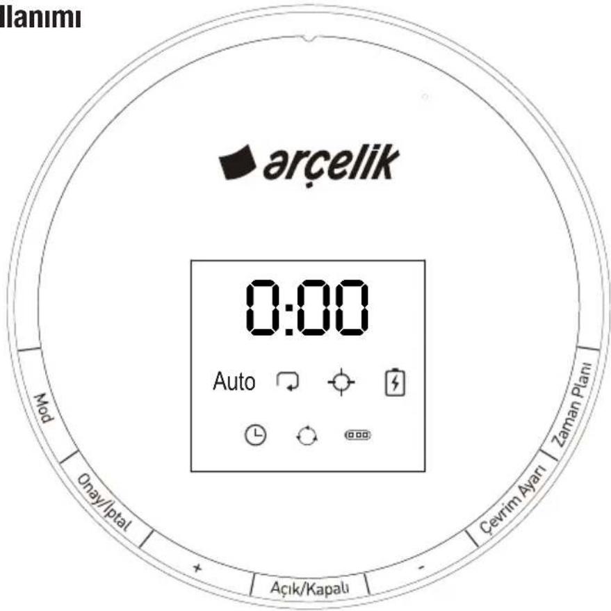 lanımı arçelik 0:00 Auto Çevrim Ayarı | Zaman Planı Mod Onay/lptal Açık/Kapalı