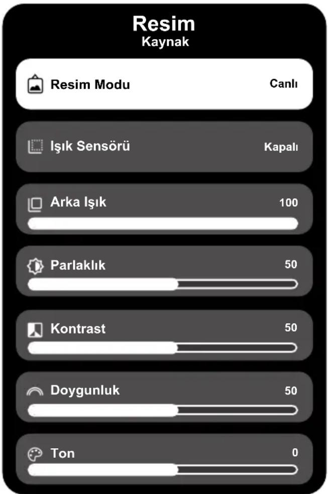 Arçelik A 850 C - Görüntü Ayarları - 1
