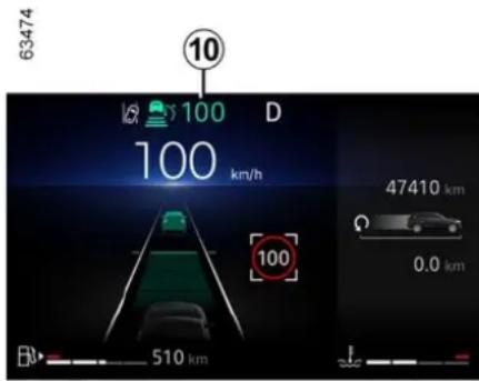 63474 10 100 km/h D 100 km/h 47410 km 0.0 km 510 km