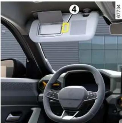 RENAULT Duster (2024) - Güneşlik saklama bölmesi 4 - 1