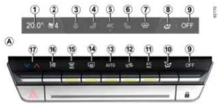 1 2 3 4 5 6 7 8 9 20.0° 4 HC OFF A 17 16 15 14 13 12 11 10 9 AUTO OFF