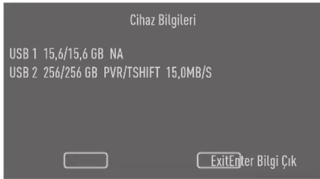 Arçelik A55 B 970 A - USB kayıt ayarları - 1