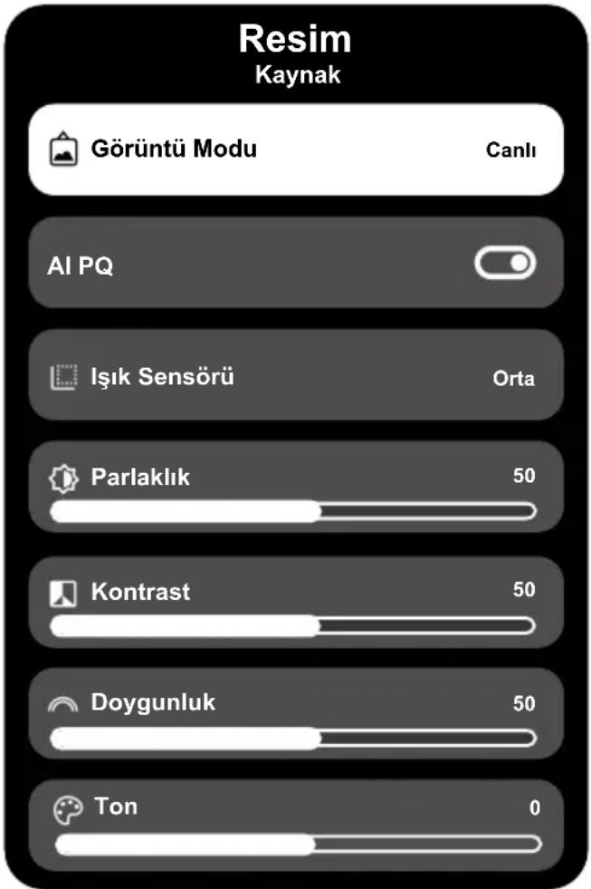 Arçelik A 965 C AI - Görüntü Ayarları - 1
