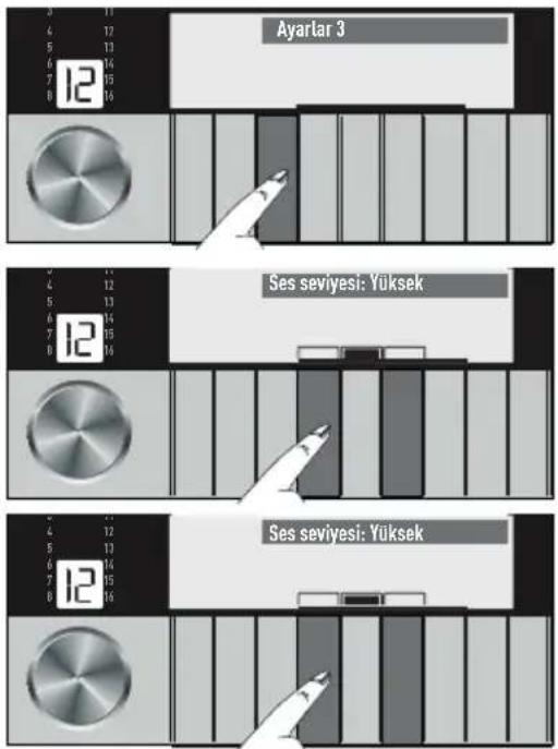 Arçelik 10143 WF - Ses seviyesinin değiştirilmesi - 1
