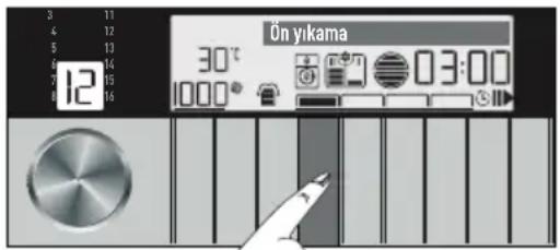 Arçelik 10143 WF - Yardımcı fonksiyon seçimi - 1