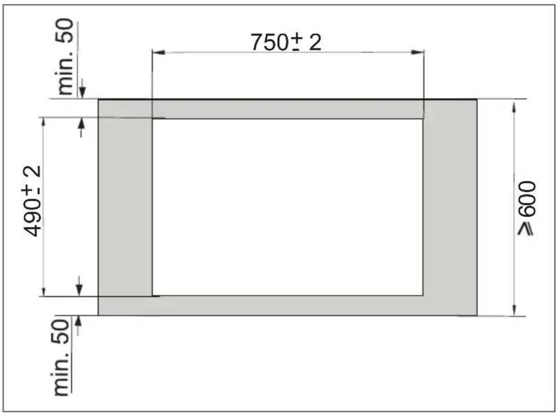 min. 50 750± 2 490± 2 min. 50 ≥600