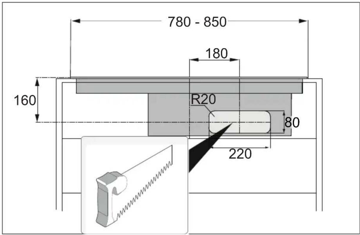 780 - 850 180 160 R20 80 220