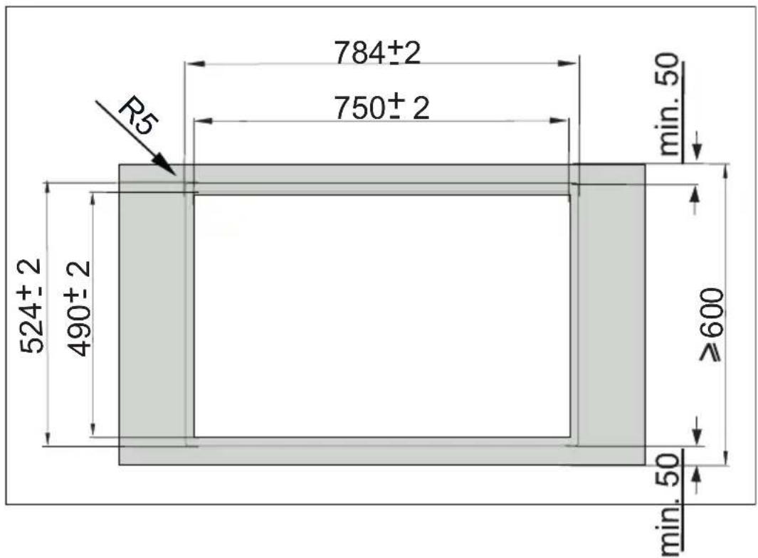 R5 784±2 750±2 524±2 490±2 min. 50 ≥600 50 min. 50
