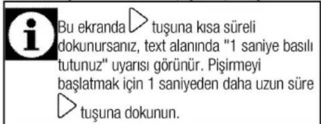 Arçelik KMF 833 G Grion - Hazır yemek fonksiyonlarının seçilmesi - 3