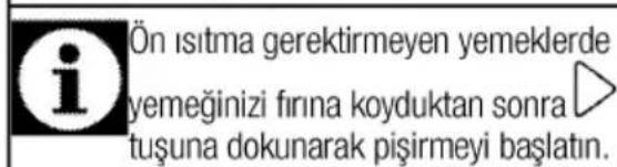 Arçelik KMF 833 G Grion - Hazır yemek fonksiyonlarının seçilmesi - 4