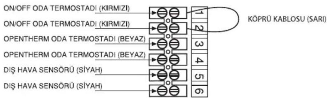 Arçelik Endor 24 Premix - Klemens bağlantı şeması - 1