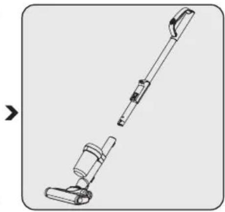 Arçelik Pratix SD 9961 - Dik süpürgenin montajı - 3
