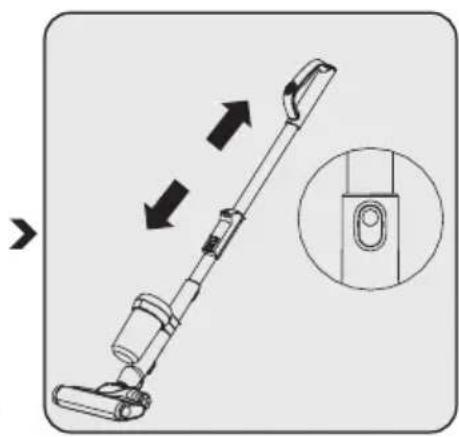 Arçelik Pratix SD 9961 - Dik süpürgenin montajı - 2