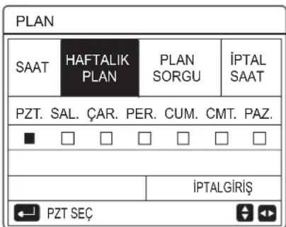 Arçelik AHP-MM10 - Haftalık plan - 1