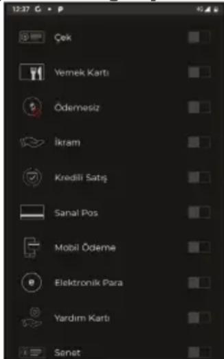 Çek Vemek Kartı Ödemesiz İkram Kredili Satış Sanal Pos Mobil Ödeme Elektronik Para Yardim Kartı Senet