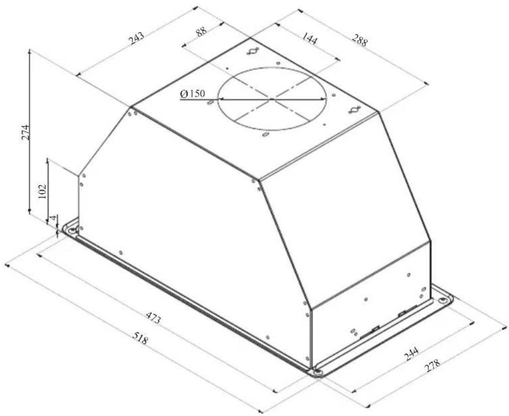 243 88 144 288 Ø150 274 102 4 473 518 244 278