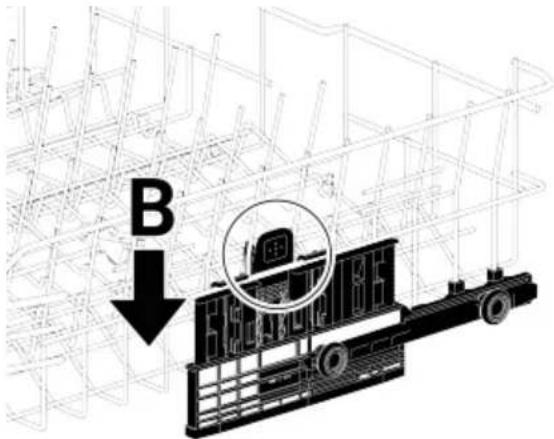 BEKO BM 4144 OK - Üst sepet yüksekliğinin ayar- lanması - 2